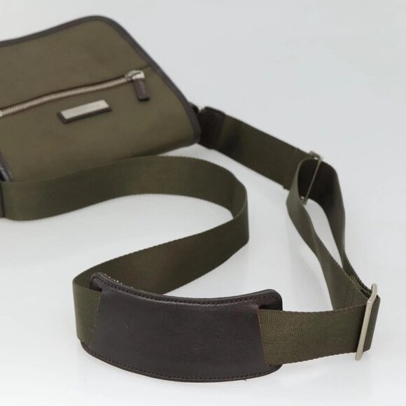 BURBERRY Shoulder Bag Nylon Khaki Auth ti2863 - Picture 8 of 16